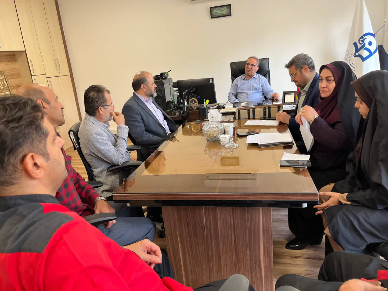 جلسه ریاست و معاون دانشجویی، فرهنگی با سرپرستان شبانه روزی و کارکنان طبخ