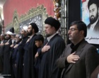 دیدار آیت الله سیدحسن خمینی با خانواده شهدای دانشگاه / امضای تفاهمنامه همکاری فرهنگی با آستان مقدس امام راحل(ره)
