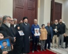 دیدار آیت الله سیدحسن خمینی با خانواده شهدای دانشگاه / امضای تفاهمنامه همکاری فرهنگی با آستان مقدس امام راحل(ره)