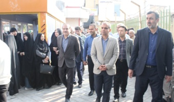 حضور دانشگاهیان دانشگاه فرهنگیان استان بوشهر در مراسم تشییع شهید مدافع امنیت