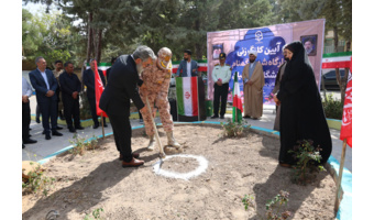 آیین کلنگ زنی بارگاه پیکر  مطهر شهید گمنام در دانشگاه فرهنگیان استان چهارمحال و بختیاری