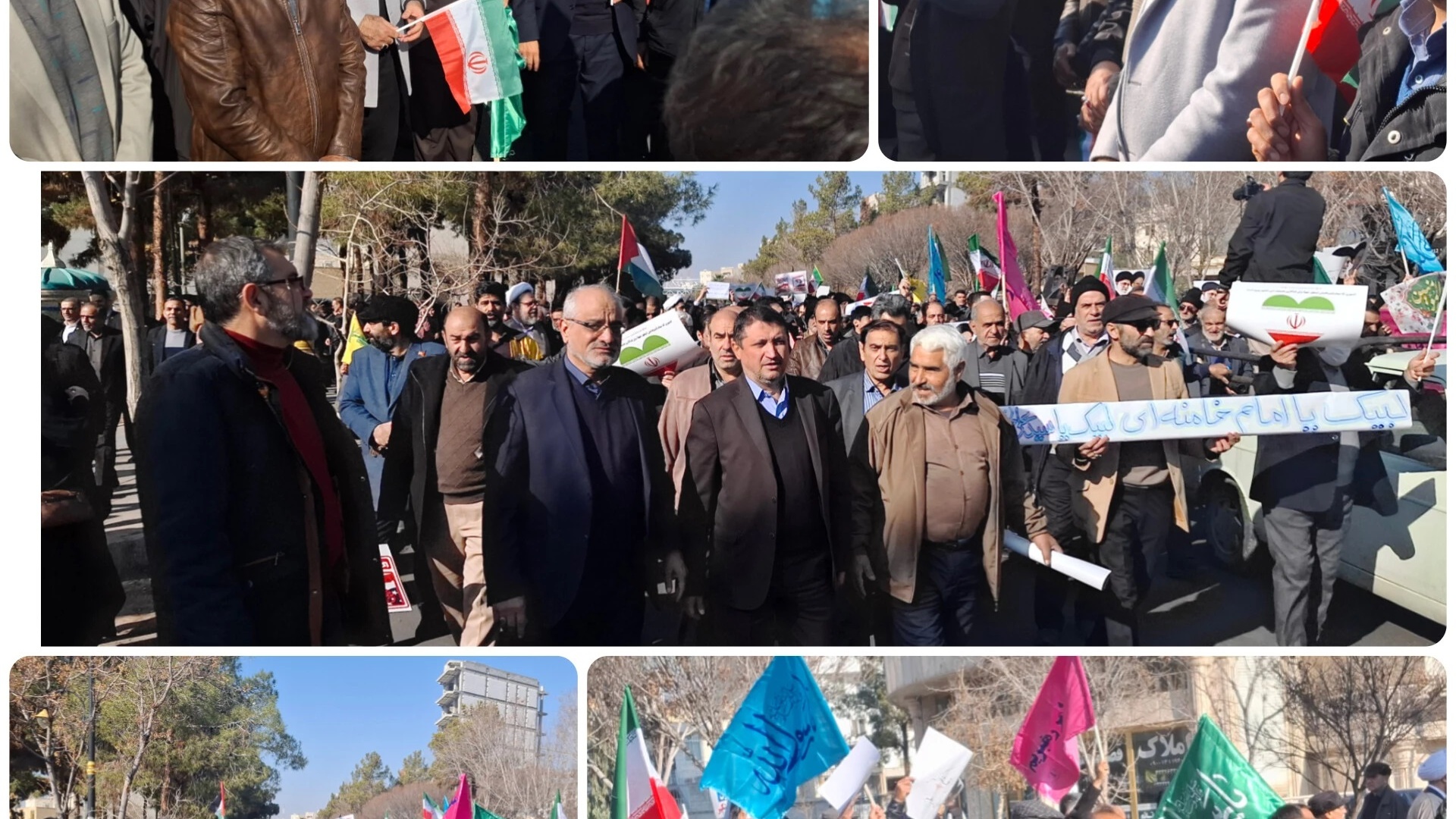 حضور کارکنان دانشگاه فرهنگیان استان سمنان در تجمع بزرگ مردمی محکومیت اقدامات تروریستی