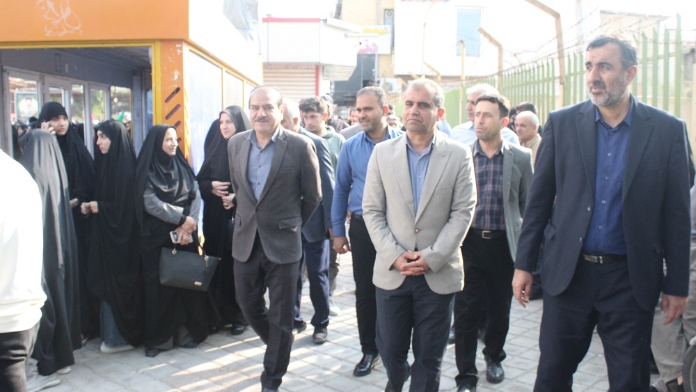 حضور دانشگاهیان دانشگاه فرهنگیان استان بوشهر در مراسم تشییع شهید مدافع امنیت