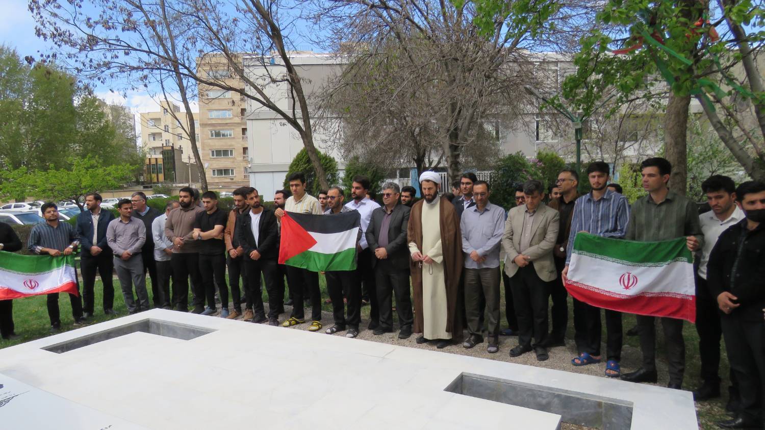 تجمع دانشگاهیان دانشگاه فرهنگیان اردبیل در محکومیت اقدامات رژیم صهیونیستی