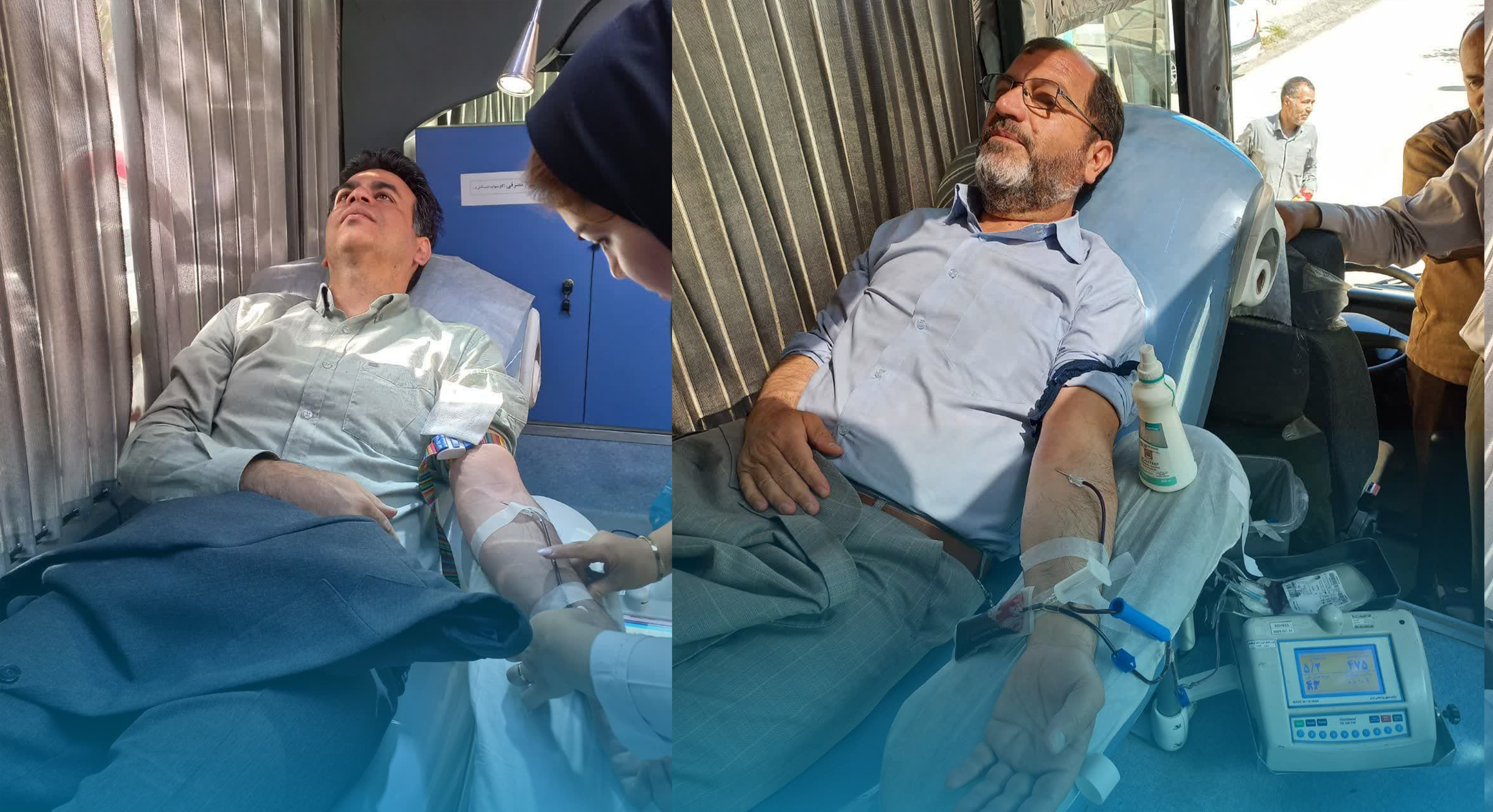 پویش اهدای خون در دانشگاه فرهنگیان کرمانشاه در حمایت از مجروحان حادثه بندر شهید رجایی