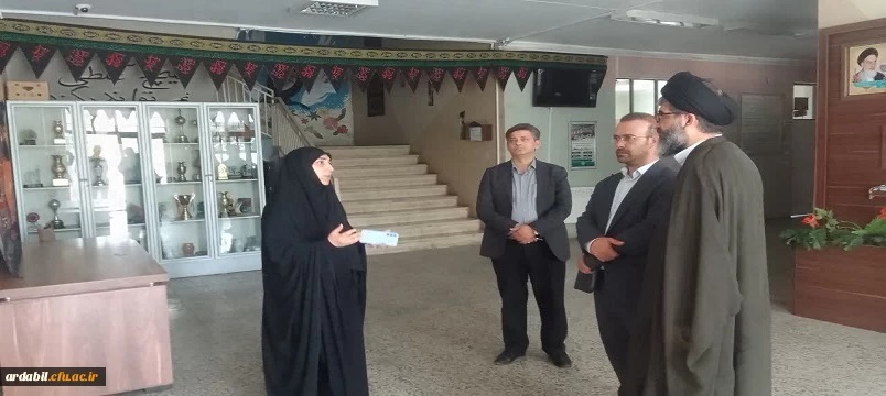 بازدید معاون پژوهش و فناوری دانشگاه فرهنگیان از پردیس بنت الهدی صدر اردبیل