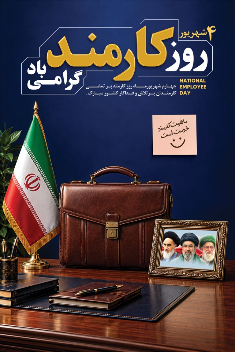 پیام تبریک روز کارمند