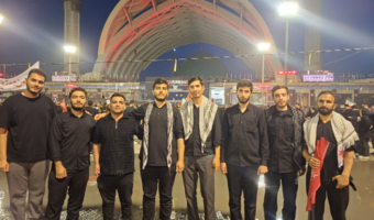 کاروان اعزامی دانشجویان دانشگاه فرهنگیان زنجان در مراسم وداع با رهبر شهید